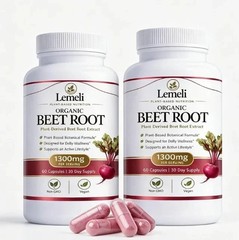 2pcs Lemeli Beetroot Plant-Based Daily Wellness Supplement – Antioxidant Blend