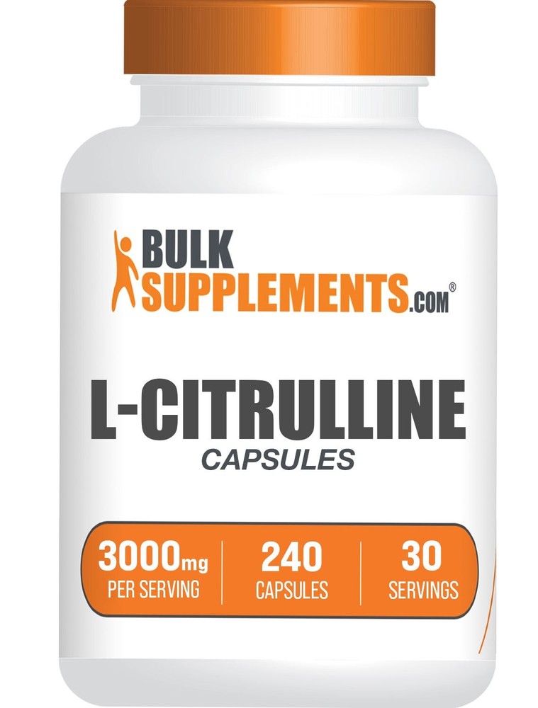 BulkSupplements L-Citrulline 240 Capsules – 3000mg Per Serving
