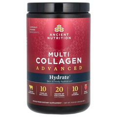 2 X Ancient Nutrition, Multi Collagen Advanced, Hydrate, Berry, 16.9 oz (480 g)