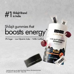 Kapiva Himalayan Shilajit Gummies 225mg | Ginger Honey Flavour I Duty Free In US
