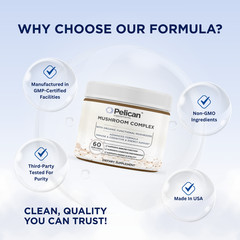 Pelican Mushroom Complex Powder – Immune & Cognitive Support