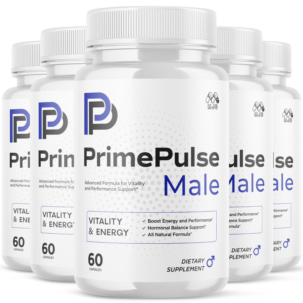 (5 Pack) Prime Pulse Advanced Male Health Support Supplement PrimePulse 300 Caps