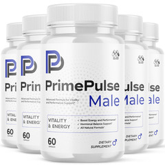 (5 Pack) Prime Pulse Advanced Male Health Support Supplement PrimePulse 300 Caps
