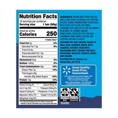 Great Value Energy Bar, Chocolate Chip, 2.4 oz, 15 Count