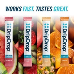 DripDrop Zero Sugar Plus Variety Pack Dietary Supplement Powder – 24ct