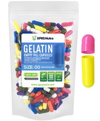 Capsules Express- Size 00 Multi Color Empty Gelatin Capsules Gelcaps Pills