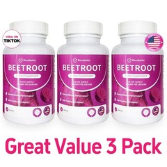 3X Rosabella Organic Beet Root 60 Capsules Natural Energy Boost Blood Pressure++