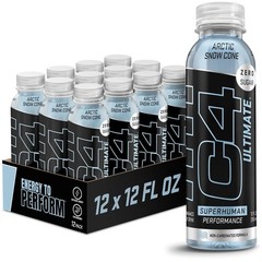 C4 Ultimate Non-Carbonated Zero Sugar Energy Drink, Pre Workout Drink + Beta …