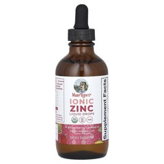 Organic Ionic Zinc Liquid Drops, Strawberry Lemon, 3 mg, 4 fl oz (120 ml)