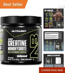 Pure Micronized Powder Supplement, Unflavored, 150 g – Supports Bulk Muscle E…