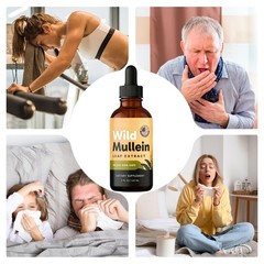RESPICLEAR All-Natural Mullein Drops formulated with Ginger & Lemon For Lung Cle