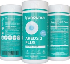 UpNourish AREDS 2+ – Advanced Eye Vitamin Supplement for Macular Health and D…