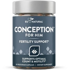 Conception For Him Fertility Support for Men, 60 Vegetarian Capsules (Overstock)