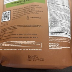 VitaHustle ONE Protein Coffee Cafe Latte Superfood 23.65oz Exp 04/2028