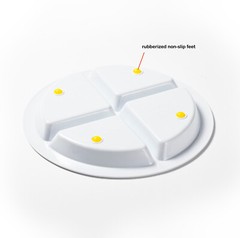 Portion Plate – With 4 Divided Sections – MyPlate – Adult & Child Sizes