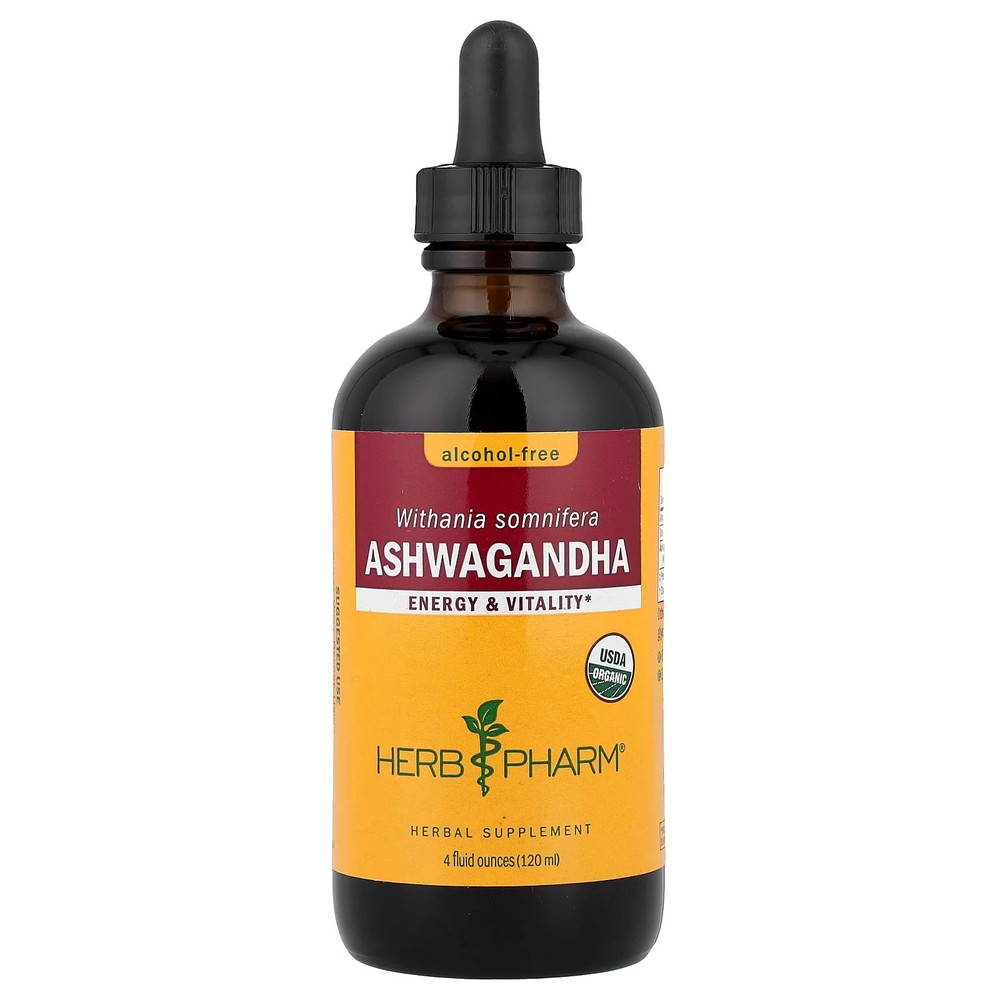 2 X Herb Pharm, Ashwagandha, Alcohol-Free, 4 fl oz (120 ml)