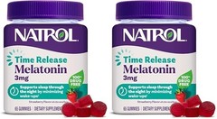 Natrol Time Release Melatonin Gummies 3mg Strawberry 65 Count