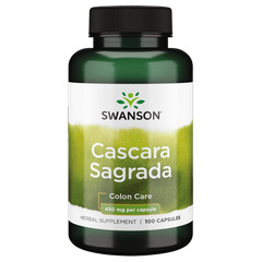Swanson Herbal Supplements Cascara Sagrada 450 mg Capsule 100ct