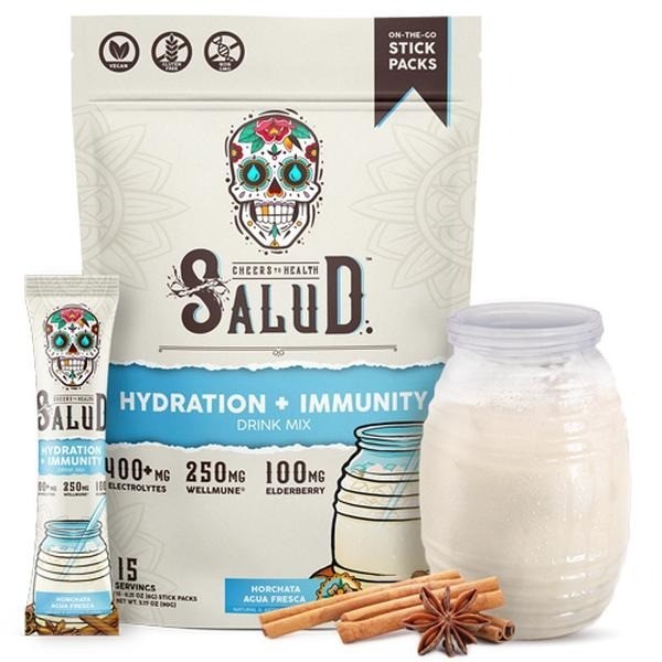 2 in 1 Hydration Immunity Packets Electrolytes Elderberry 15 Servings