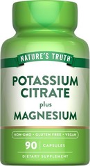 Nature’s Truth Potassium Citrate + Magnesium Supplement 90ct, Exp 11/2026