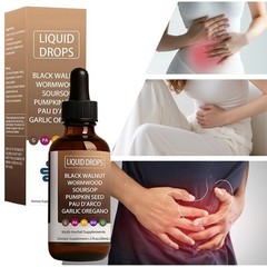 Improved Nutralis Black Walnut Wormwood Gut Cleans Digestive Health Supplement D