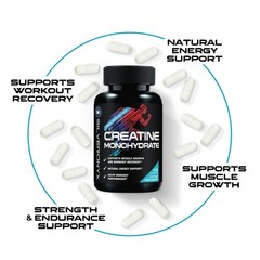 Creatine Monohydrate 3000mg Per Serving – 3X Strength Micronized Creatine Pow…