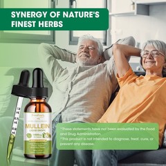 1-4xMullein drops for Lung, Mullein Leaf Extract, Super Concentrated Tincture