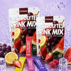 2pack Electrolyte Hydration Packets Best Electrolytes Drink Mix, Sugar Free 40ct