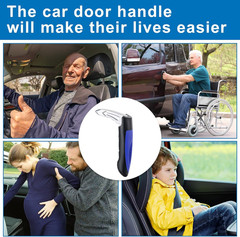 Car Door Handle for Elderly, Assist Support Blue-1Pcs
