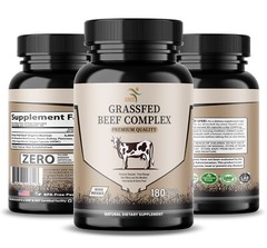 Desiccated Beef Organ Complex, Certified 100% GrassFed Undefatted 180 Capsules