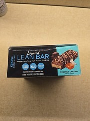 New Box (9) Count Lot Of GNC Total Lean Layered Bar Coconut Caramel 1.55 Oz Ea