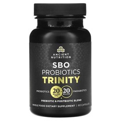 2 X Ancient Nutrition, SBO Probiotics Trinity, 60 Capsules