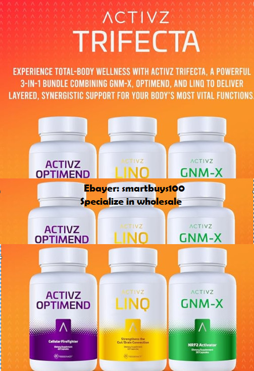 3 SETS ACTIVZ Trifecta (9 bottles) – GNM-X/Optimend/LINQ Nrf2 EXP2026-27