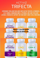 3 SETS ACTIVZ Trifecta (9 bottles) – GNM-X/Optimend/LINQ Nrf2 EXP2026-27