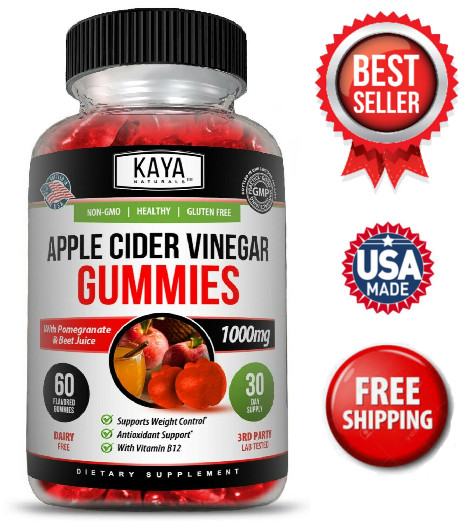 Apple Cider Vinegar Gummies, Weight Loss, Weight Control, Detox, Compare to Goli