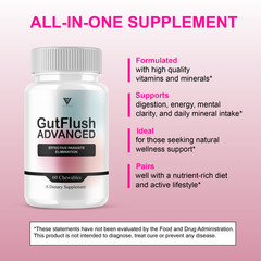 (5 Pack) Gut Flush Premium Probiotic Supplement, GutFlush Pills (300 Capsules)
