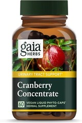 Gaia Herbs Cranberry Concentrate 60 Vegetarian Liquid Phyto-Caps Exp 09/2027+