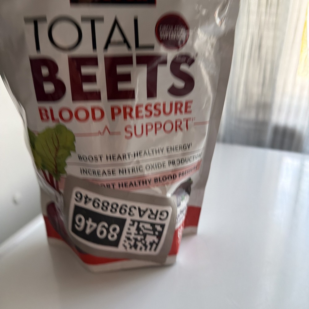Force Factor Total Beets Chews BP Support Acai Berry Flavor 60 Chews Exp 01/2028