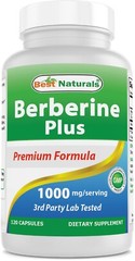 Best Naturals Berberine Plus 1000 mg/Serving 120 Capsules – (non-gmo)