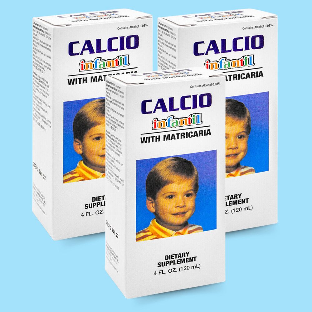 Menper Children’s Calcio Infantil Supplement with Matricaria – 4 fl oz (3-Pack)