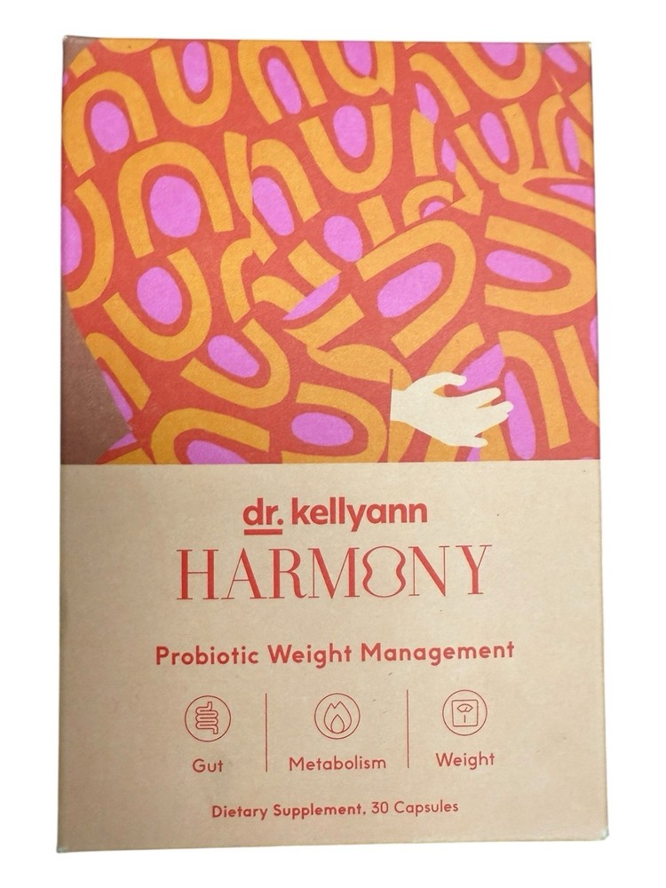 Dr. Kellyann Harmony Probiotic Weight Management 30 Capsules Prebiotic EXP 07/27