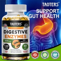 Digestive Enzyme Complex Capsules – Reducegas & Bloating,Gut Health Support