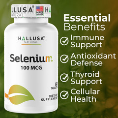 SELENIUM – For the Thyroid – Antioxidant & Immune Support – 60 Tab