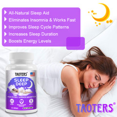 Deep Sleep Formula 60ct, Fall Asleep & Stay Asleep, Melatonin Sleeping Aid