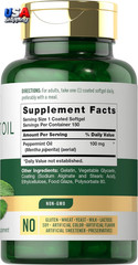 Peppermint Oil Capsules 150 Softgels Herbal Supplement Non-GMO Gluten Free