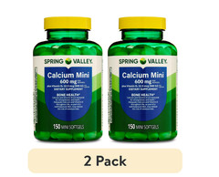 Spring Valley Calcium + Vitamin D3 Mini Softgels, Bone Health Support,150 Ct,2PK