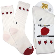 Fiber & Ore Copper Socks: Anti-Odor Merino Wool Hiking Socks for Men – Mens B…
