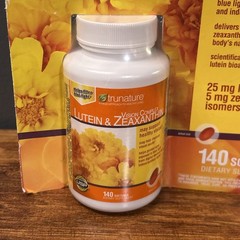 2x TruNature Vision Softgels Complex Lutein and Zeaxanthin 140 Count EXP. 1/2028