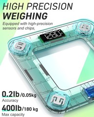 Body Fat Scale, Smart Scale for Body Weight 0.1lb High Accuracy, Digital Bath…