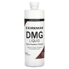2 X Kirkman Labs, DMG Liquid, Natural Raspberry, 125 mg, 16 fl oz (47-worldwide